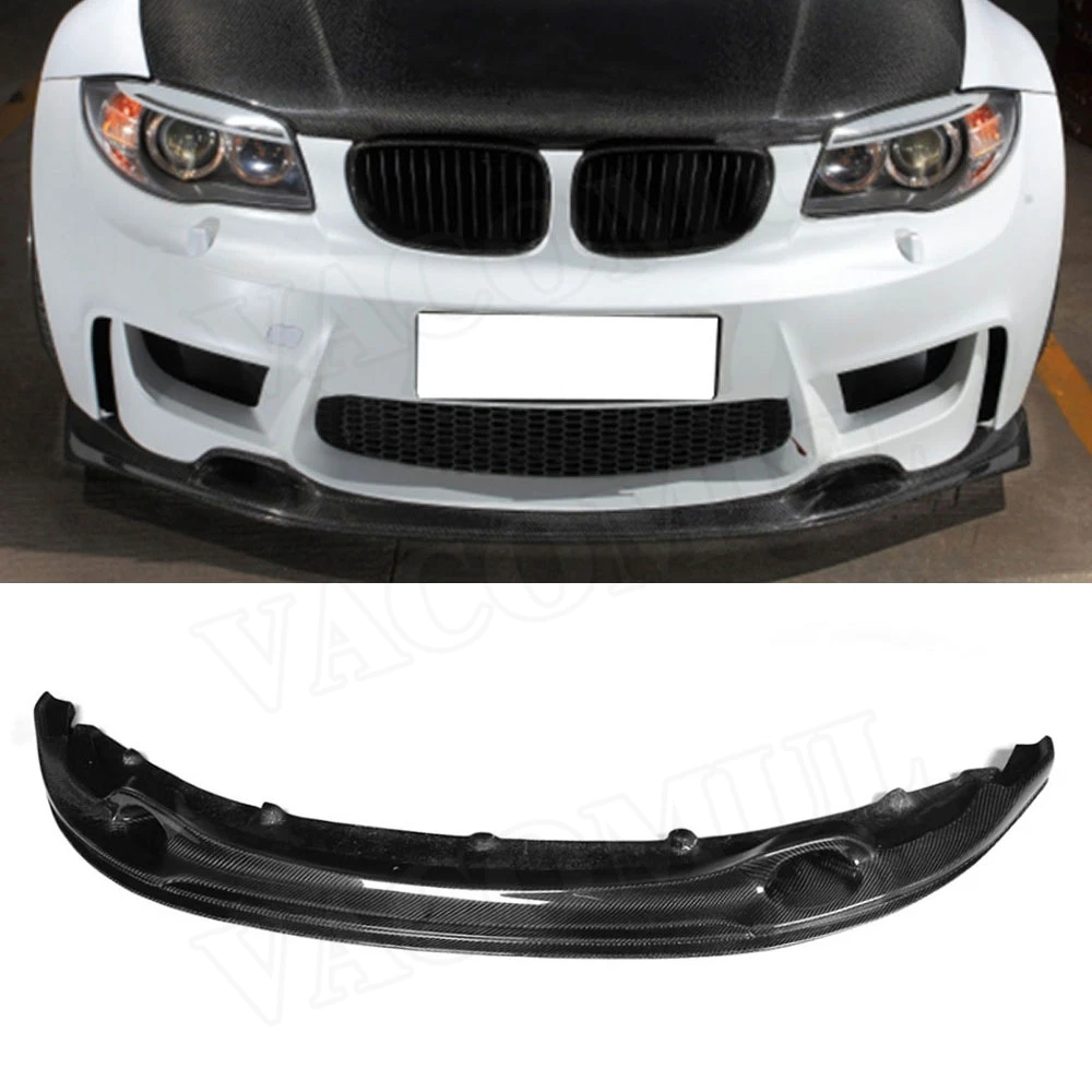 

1 Series Carbon Fiber Front Lip Spoiler Aprons Bumper Chin For BMW E82 E87 1M Coupe 2-Door 2011 FRP Car Tuning Parts
