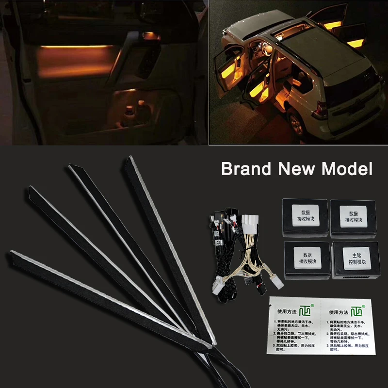 Car Led Atmosphere Light Fit For Prado Ambient Light Car Overbearing 2010-2018 Interior Refit Door Panel Decorative Strip Light Car Led Atmosphere Light Fit For Prado Ambient Light Car Overbearing 2010-2018 Interior Refit Door Panel Decorative Strip Light