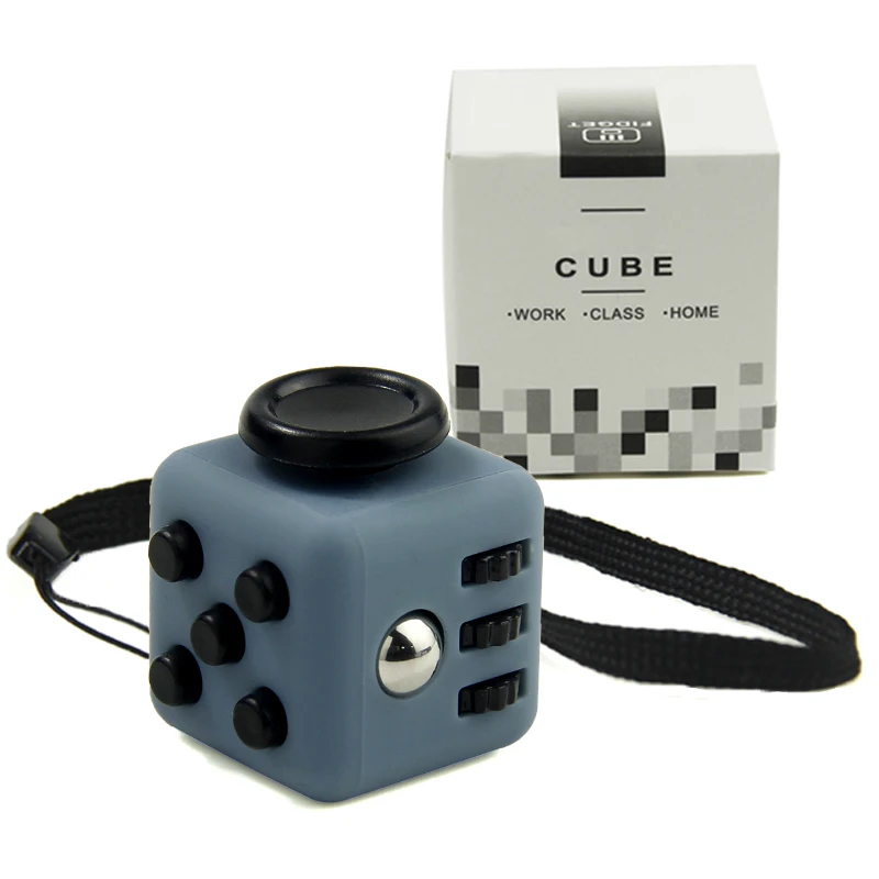 

Mini Cube 11 Colours Desk Finger Fidget Toy Keychain Squeeze Fun Stress Reliever Puzzle Magic Cube With Box