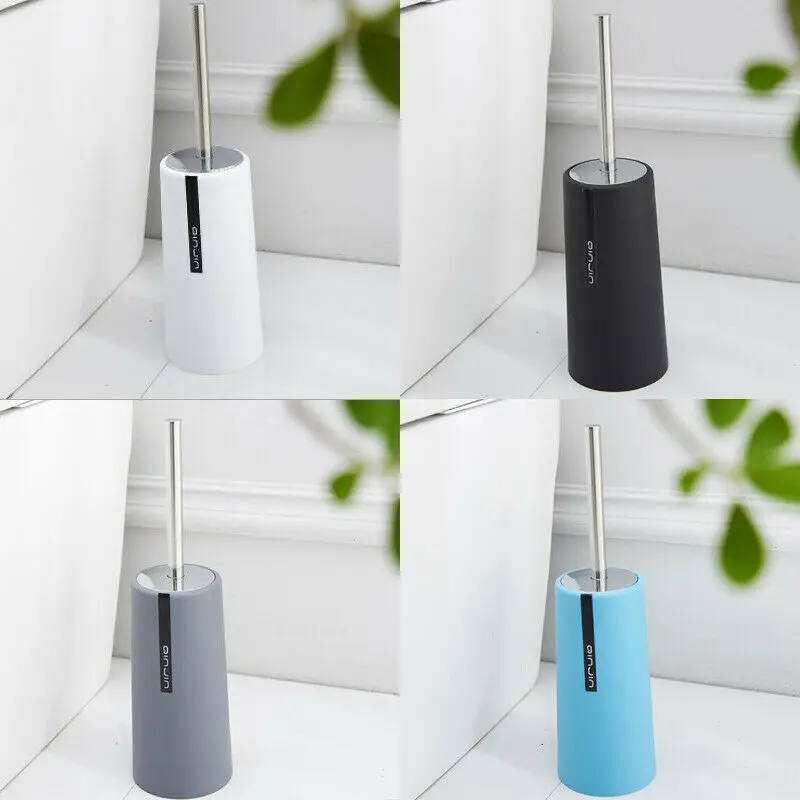 Best 1Pcs 360 Sided Toilet Brush Plastic Brief Long Handle Bathroom Scrub Cleaning Brush Toilet Brush amp; Holder Set Cleaning Tools