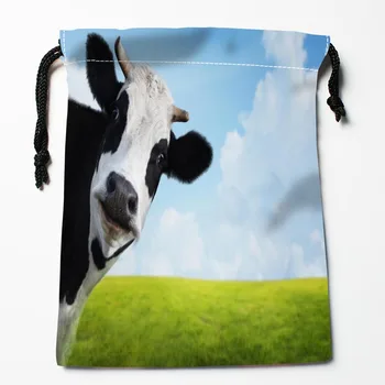 

Custom Cow Printed Drawstring Receive Bag Compression Type Storage Bags Custom packaging Gift Bags