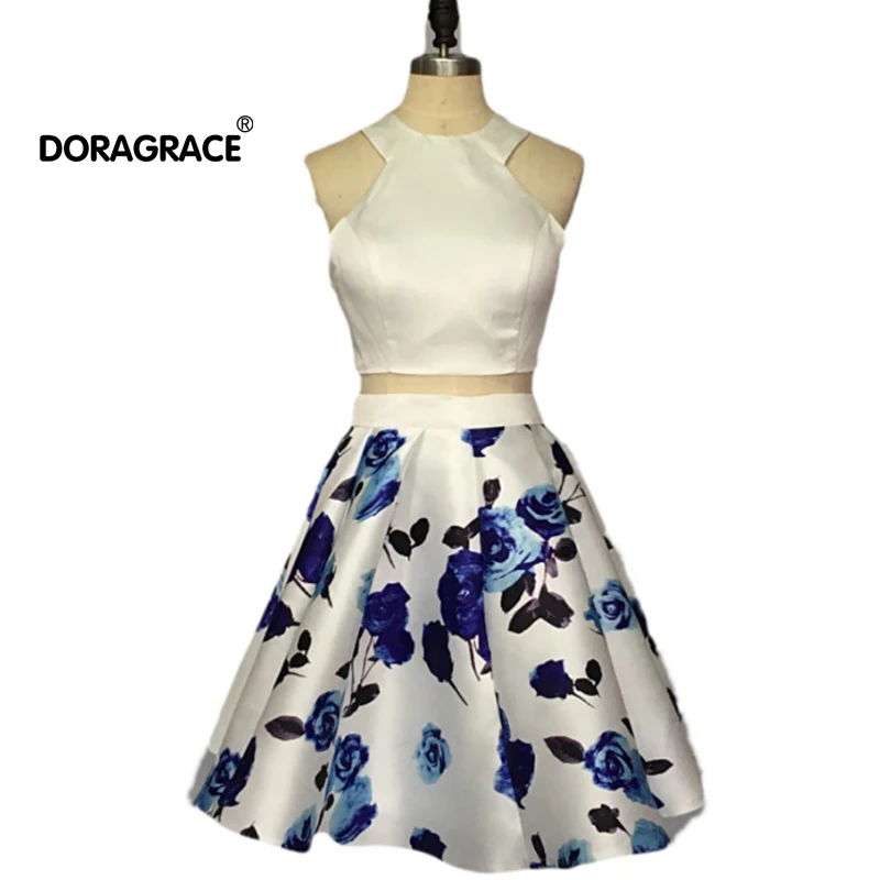 floral print cocktail party dress