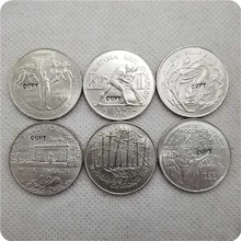 1995 Polonia 2 Zlote conjunto completo de 6 monedas copia conmemorativa monedas-monedas réplica medalla colección de monedas