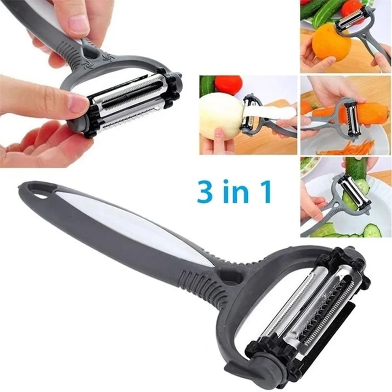 

Multifunctional Peeler 360 Rotary Kitchen Potato Carrot Grater Turnip Cutter Slicer Fruit Melon Gadget
