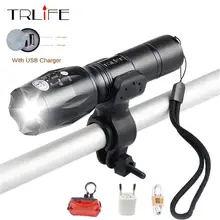 USB Flashlight 8000 Lumens LED CREE XM-T6 L2 front Torch Bicycle Light cycling lamp USB Charger 5 Mode Bike Lamp Waterproof led USB Flashlight 8000 Lumens LED CREE XM-T6 L2 front Torch Bicycle Light cycling lamp USB Charger 5 Mode Bike Lamp Waterproof led