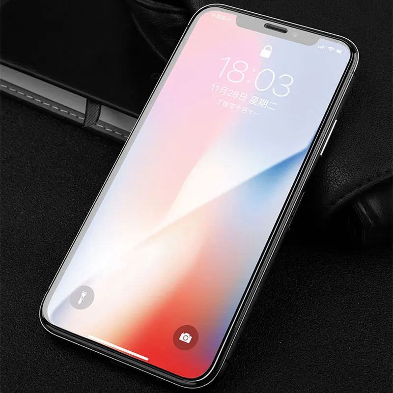 NYFundas для iPhone X защитная пленка экрана из закаленного стекла от края до защита Apple 8
