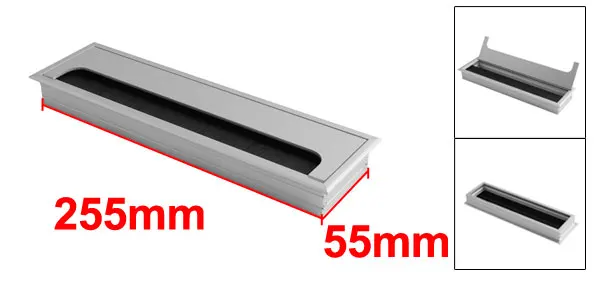 

Metal Grommet Cable Hole Cover Outlet Holder Silver Tone for Computer Desk Table