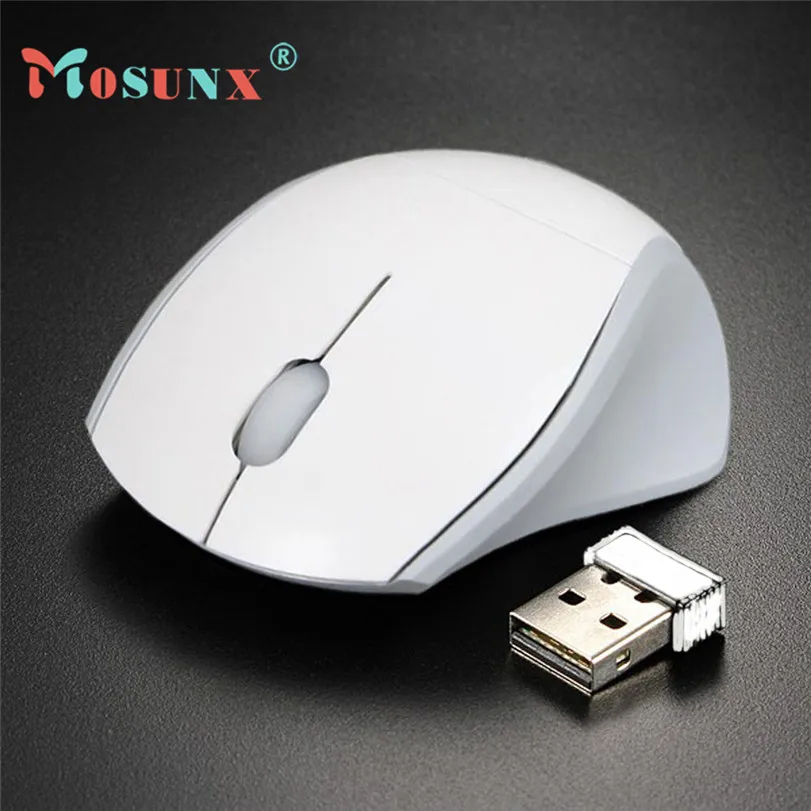 

Hot-sale MOSUNX White Wireless Mouse Gifts Wholesale 2.4GHz Mice Optical Mouse Cordless USB Receiver For Laptop Computer