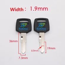 JG038 Болванка для ключа для мотоцикла длина замены 36 мм(10 шт