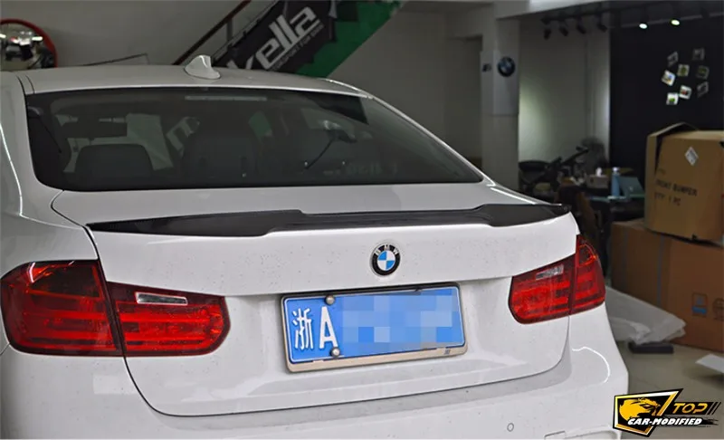 Углеродного волокна задний спойлер крыло для BMW 3 серии F30 F35 320i 320li 325li 328i 2012up