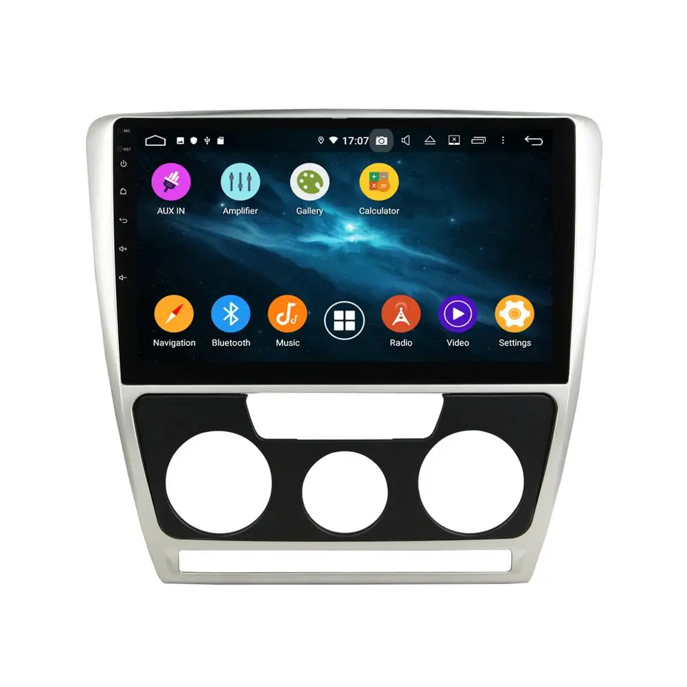 DSP Android 9 gps автомобильный dvd плеер с навигацией плеер для Skoda Octavia 2007-2009 авто радио авто стерео плеер голова uint мультимедиа 4+ 64