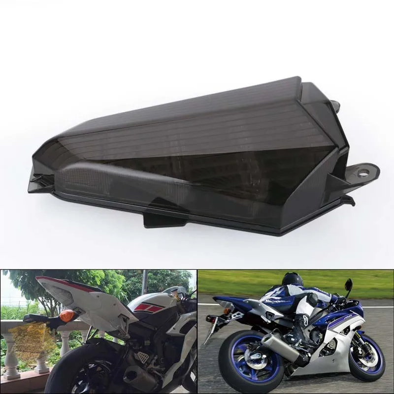 Мотоциклетные СВЕТОДИОДНЫЕ ПОВОРОТНЫЕ ЛАМПЫ для Yamaha YZF R6 06 07 задний фонарь