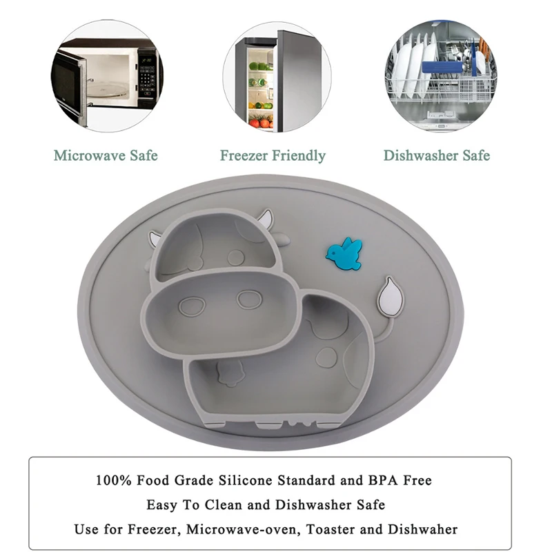 QshareBaby Plate Tableware Children Food Feeding Container Placemat Baby Dishes Infant Feeding Cup Silicone Suction Bowl for Kid QshareBaby Plate Tableware Children Food Feeding Container Placemat Baby Dishes Infant Feeding Cup Silicone Suction Bowl for Kid
