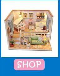 Hecho a mano Muebles de Casa de muinecas Diy Casas de Mujer En Miniatura De Madera Juguetes Para nivienos Adultos Regalo H012