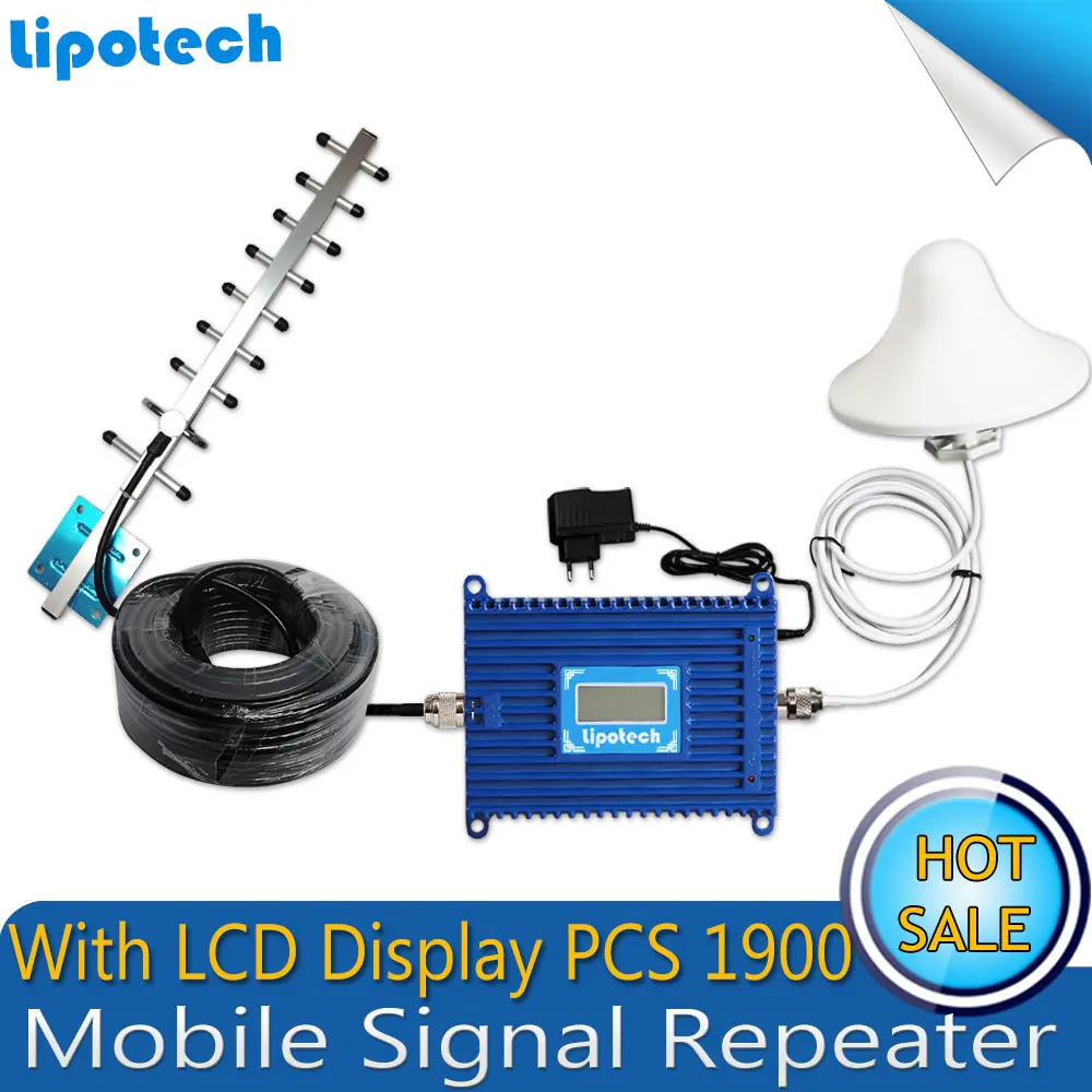 High quality 1900MHz Verizon Cell Phones Amplifier 70dBi PCS 1900 3G 4G LCD Mobile Phone Signal Repeater Booster Extender | Мобильные
