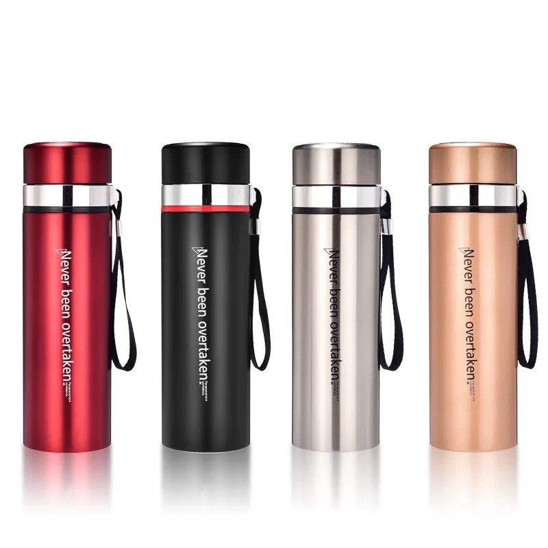 

Stainless Steel Thermos Bottles with Tea Leak, Coffee Water Drinking Bottles With Rope, 500ml
