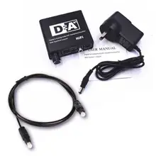 L/R RCA 3.5mm Audio Adapter Digital to Analog Converter Volume Control Digital Optical Coaxial Toslink to Analog Stereo