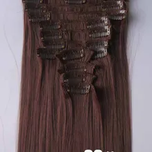 5 компл./лот на застежке, прямые синтетические волосы на зажиме, волосы для увеличения объема, 12 шт./компл., 130 грамм, синтетические волосы, для увеличения объема, 18 видов цветов на выбор