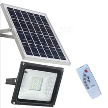 10PCS 10W 20W 30W 50W Outdoor Reflector Remote Control Solar Power Floodlight With Panels For Garden Flood Light LED Spotlight waterproof rgb led flood light 10w 20w 30w ac85 265v reflector led spotlight floodlight outdoor lighting with remote control