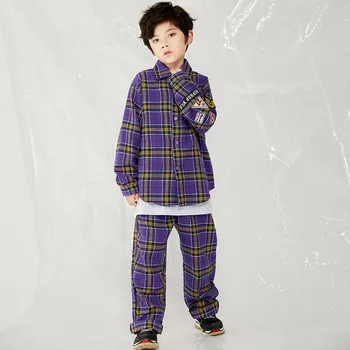 

Children Hip Hop Costume Boys Jazz Dance Performance Stage Outfit Kids Catwalk Show Wear Street Dance Practice Clothing DQL793