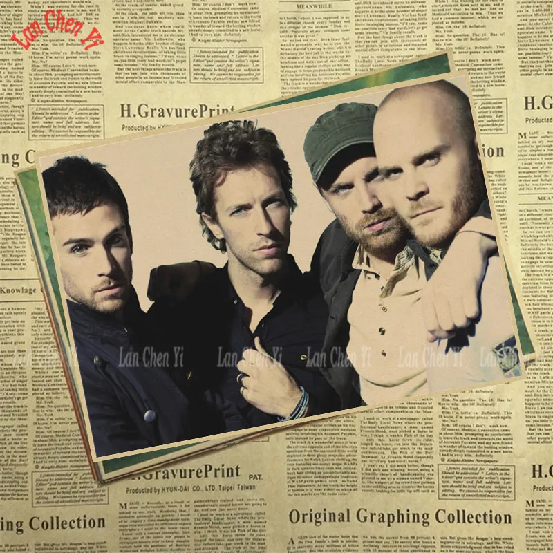 Coldplay Рок Группа Музыка крафт бумага постер винтажный Высокое качество печать