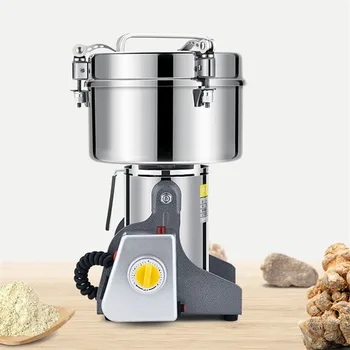 

JamieLin Househole Electric Food Crops Mill High speed Flour Mill Machine Stainless Steel For Spices/Corn/Soybean