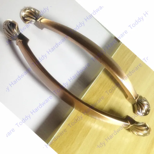 Best Price Hole Pitch 128mm Red copper Zinc Alloy Kitchen Furniture pulls drawer handle