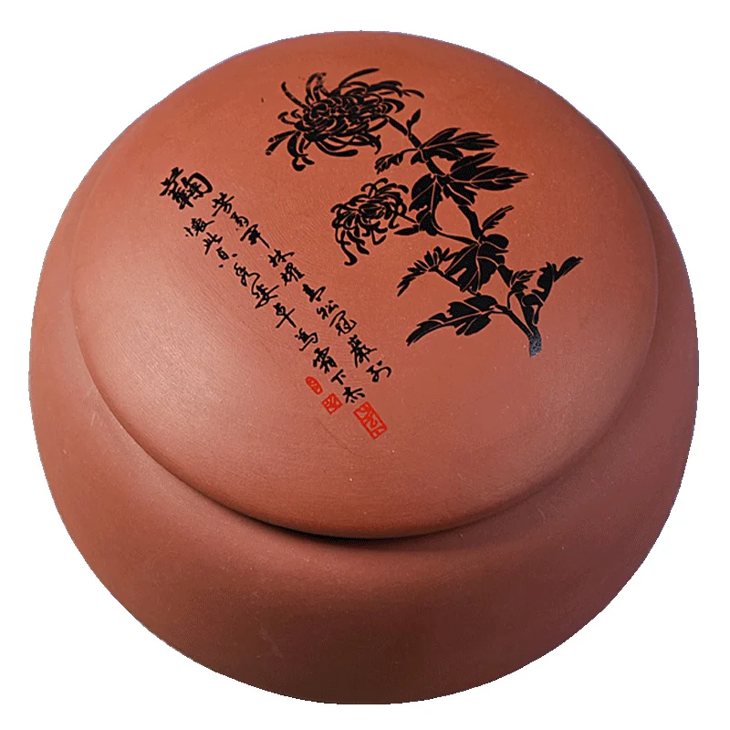 Китайская культура керамическая коробка для хранения чая банки для чая Мини Круглые банки для конфет контейнер для хранения сухофруктов 1 шт. коробка для хранения специй