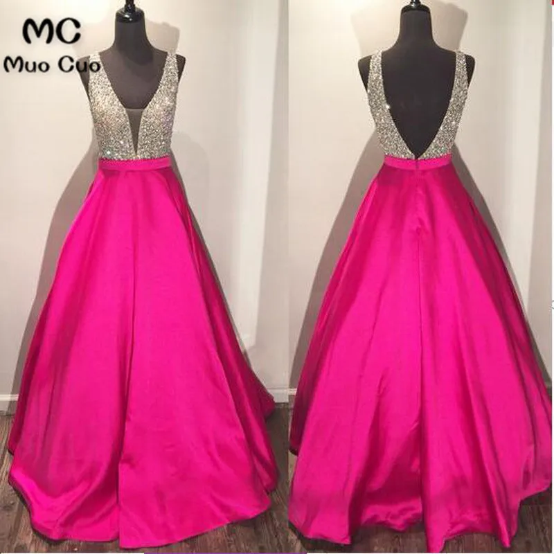Backless A line Evening Prom Dresses, 2017 Long Party Prom Dress, Custom Long Prom Dress, Cheap Party Prom Dress, Formal Prom Dress4