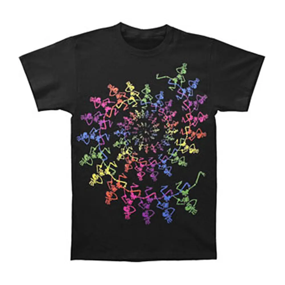 

Grateful Dead Men'S Spiral Skeletons T Shirt X Large Black