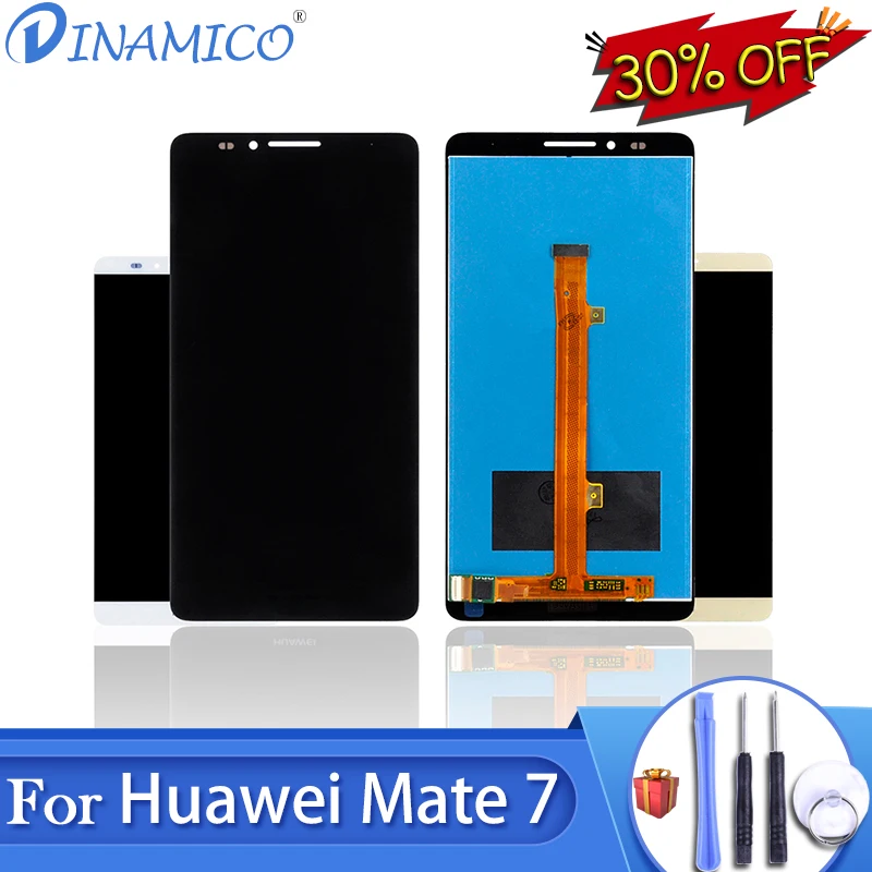 

Dinamico Replacement 6.0Inch Mate 7 LCD For Huawei Ascend Mate7 Lcd MT7 Display With Touch Screen Digitizer Assembly With Tools