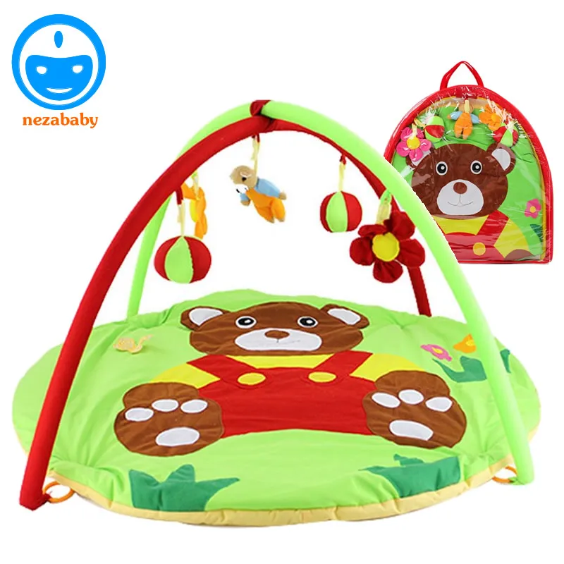 90cm Cartoon Bear Soft Baby Play Mat Baby Carpet Baby Gym Play Mat