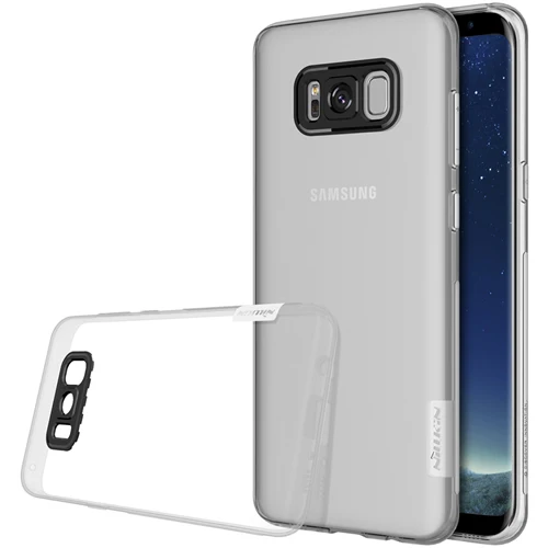 Из ТПУ, прозрачный, мягкий чехол для samsung Galaxy S8/S8 Plus NILLKIN натуральный роскошный брендовый чехол-накладка с розничной доставкой посылка - Цвет: Белый