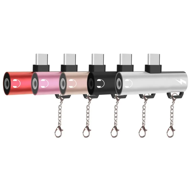 

2 In 1 Type C To 3.5mm Jack Earphone Charging Converter USB Type-C Audio Adapter for Xiaomi 6 Huawei P10 Mate 20 Type C Phones