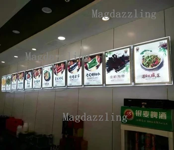 

A3 Take Away Slim LED Illuminated Acrylic Menu Panel for Pizza Shop (20pcs/lot)