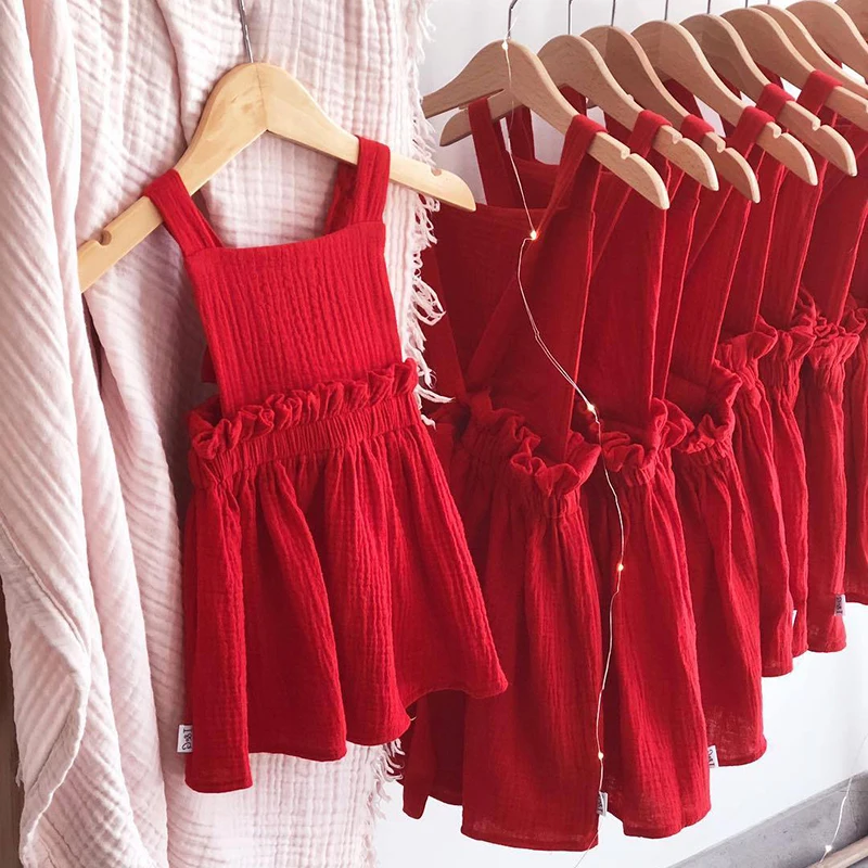 

Girl Sleeveless Mini Princess Dress Casual Pageant Dresses Solid Color Sundress Beach Bow Backless Kids Dresses
