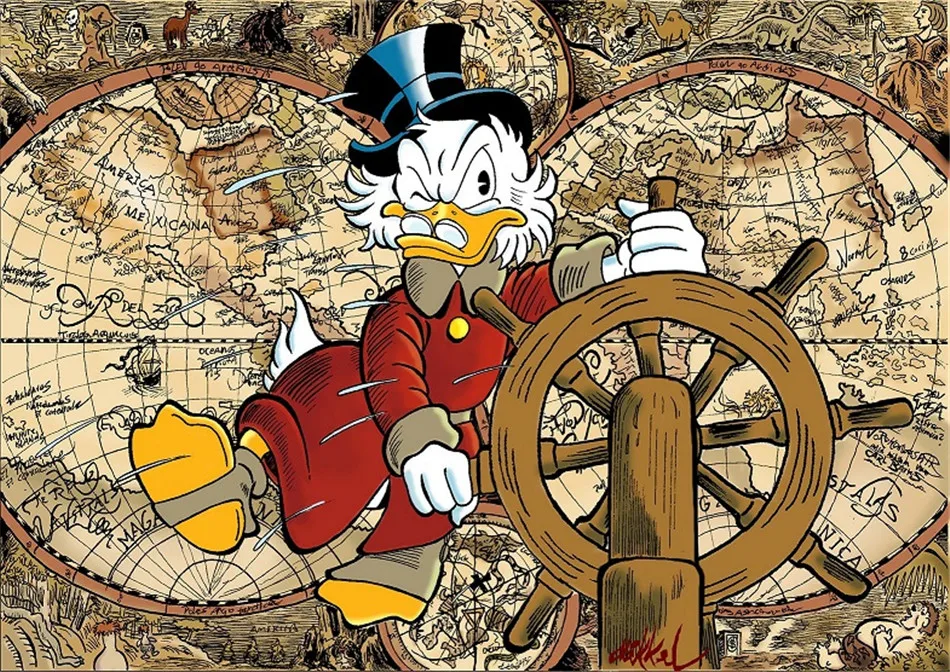 Scrooge McDuck HD холст печать живопись художественное оформление Современный домашний