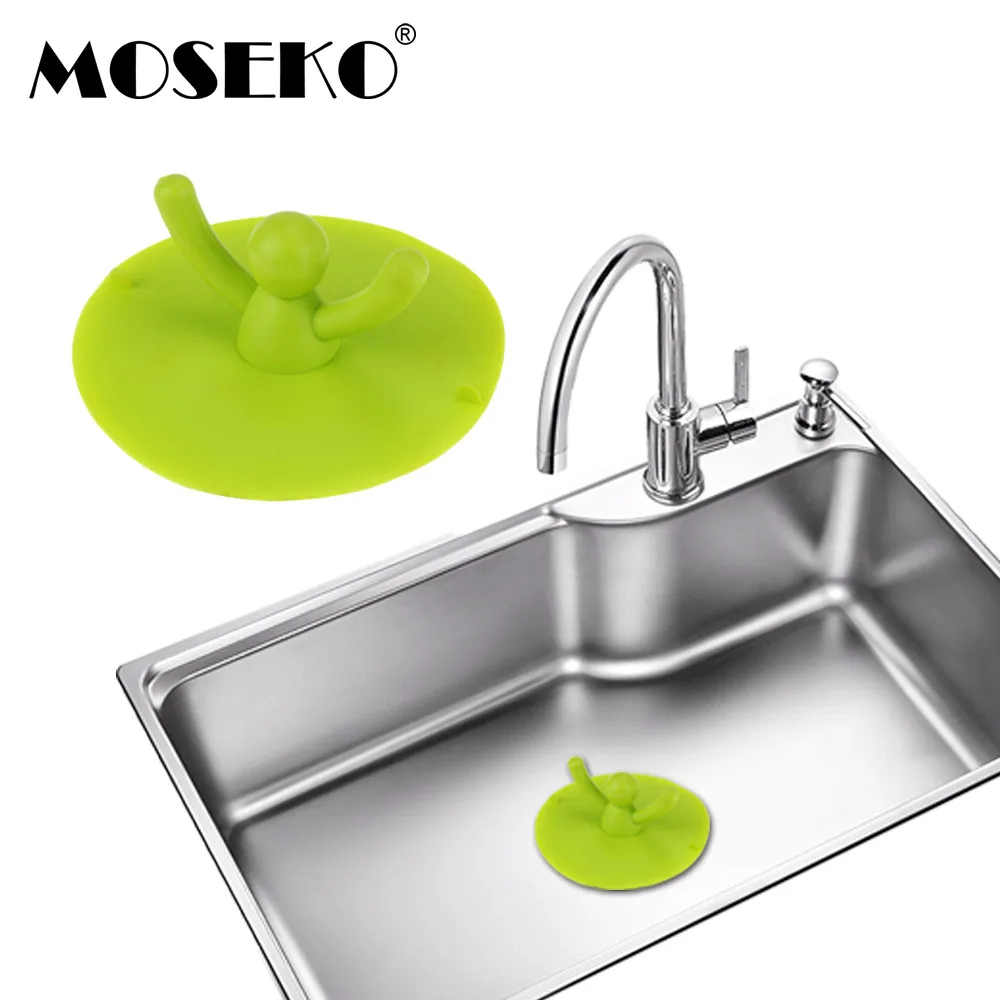 

MOSEKO Silicone Floor Drain Hair Stopper Bathtub Plug Bathroom Kitchen Basin Stopper Sink Strainer Basin Water Stopper