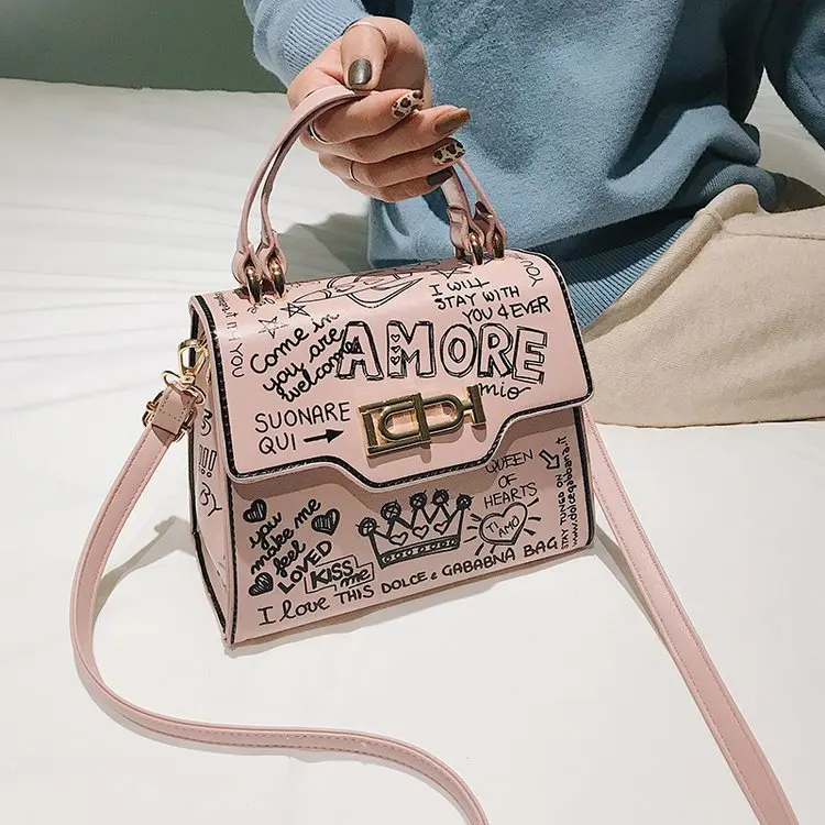 2019 الطباعة Crossbody حقائب للنساء حقيبة يد فاخرة مصمم العلامة التجارية الشهيرة بولسا الأنثوية حقيبة كتف السيدات كيس الرئيسي الجلود