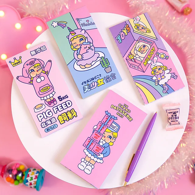 Kawaii Lollipop Girl Tear-off Memo Pad