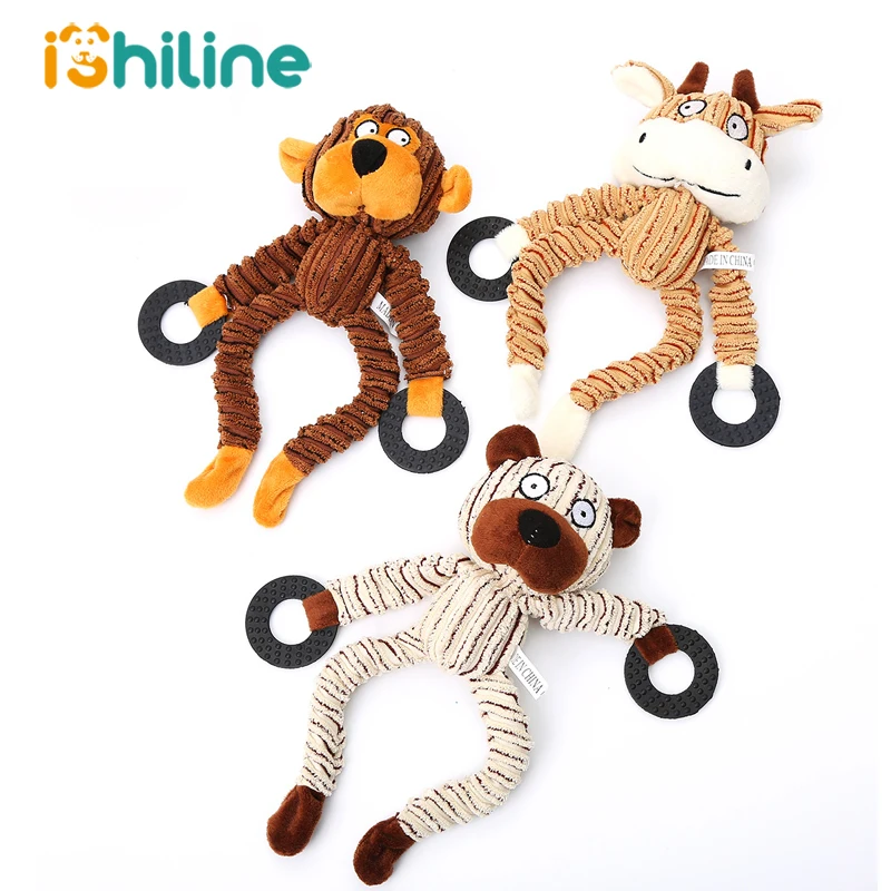 

Chew Toys Dog Puppy Plush Toys Pet Puppy Chew Plush Sound Sheep Monkey Cow Dumb Pet Toys cachorro t