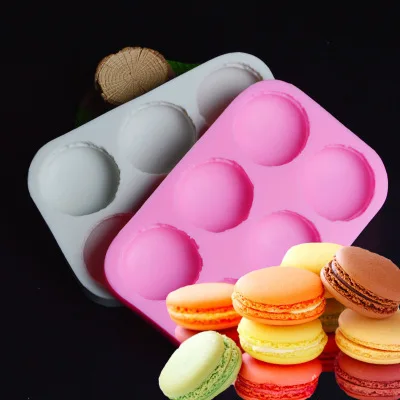 

6 holes Macaron Silicone mold fondant mold cake decorating tools chocolate mold k179