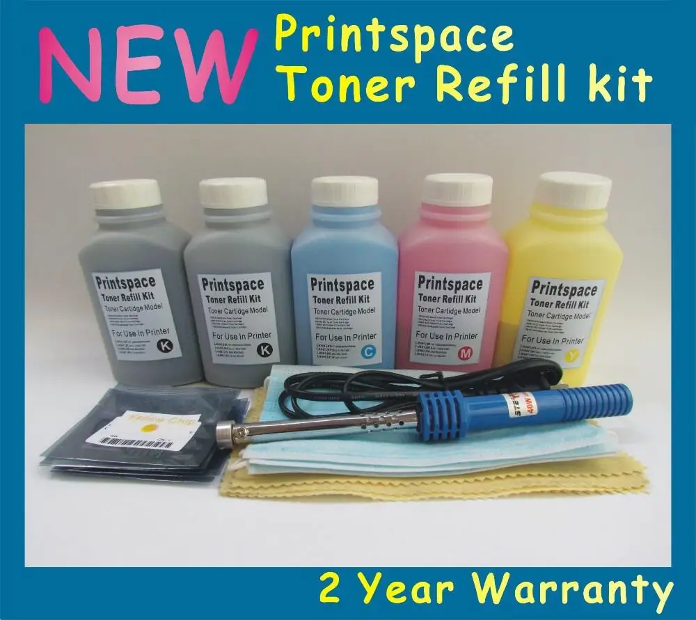 

5x NON-OEM Toner Refill Kit + Chips Compatible With HP 124A(Q6000A Q6001A Q6002A Q6003A)HP Color LaserJet 1600 2605 2600 2600n