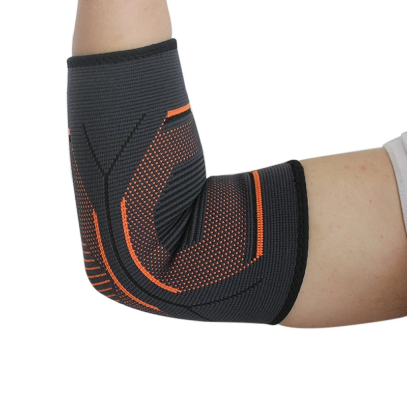 1PCS Elastic Elbow Support Adjust Bamboo Charcoal Sports knit elbow protector Pads Volleyball