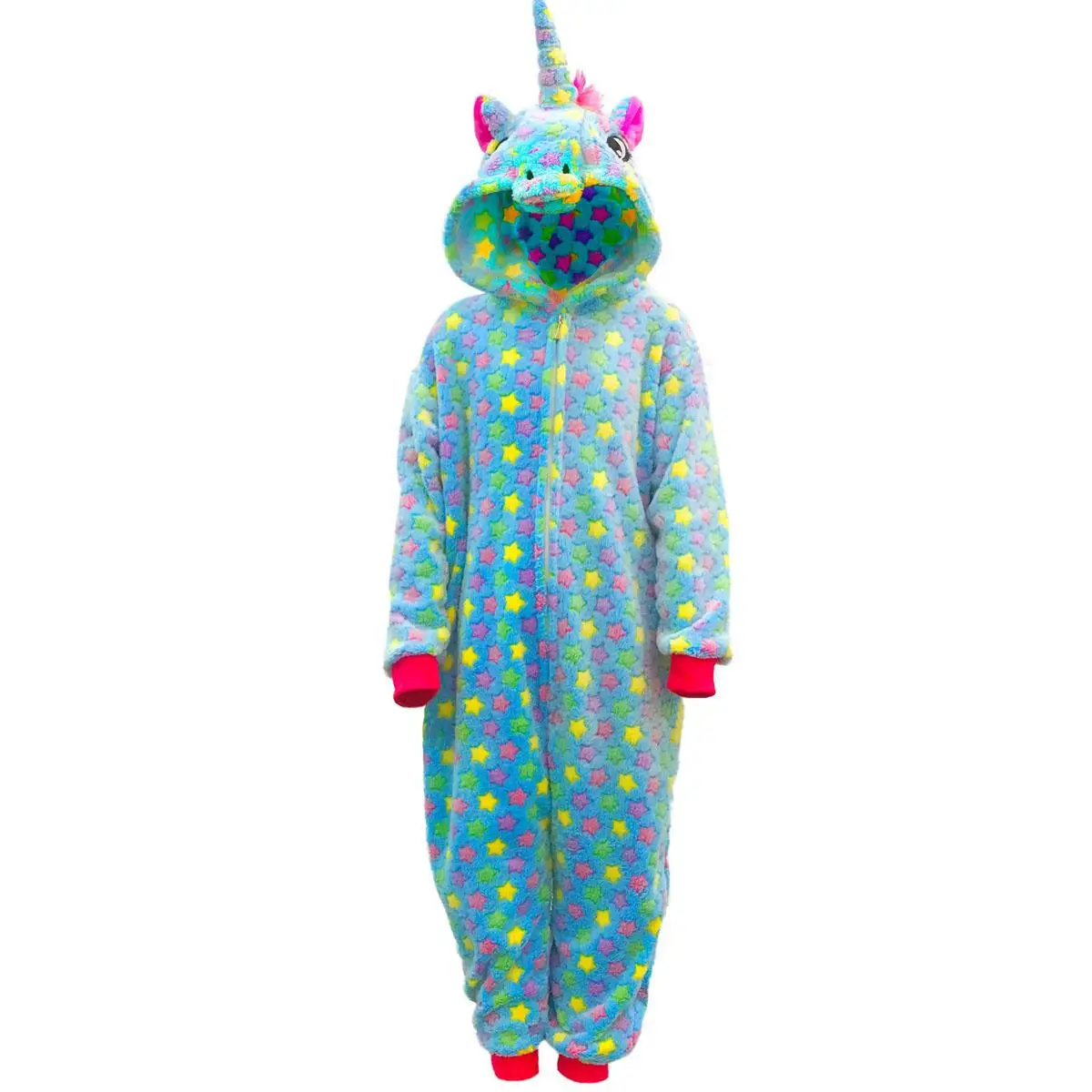 Детские пижамы; детская зимняя одежда для сна с длинными рукавами; комбинезоны для мальчиков и девочек; пижамные комплекты с рисунком единорога, Пегаса; Пижама с животными - Цвет: Blue CutStar TianMa