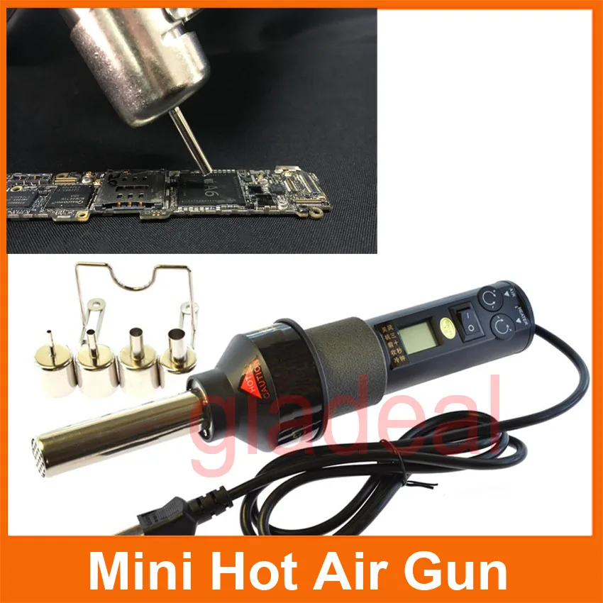 GJ 8018LCD Portable Soldering Station 110/220V Heating Hot Air Gun