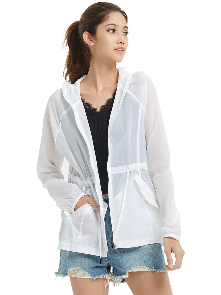 

Outdoor Sun Protection Clothing Female Anti-UV Long Skin Breathable Ultra-thin Cycling Sun Protection Jacket