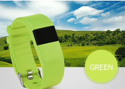 Зеленый Пульсометр Bluetooth Smartband браслет OLED 15 дней долгое время ожидания спортивный Смарт Браслет smartwatch лучший подарок для друзей семьи - Цвет: Зеленый