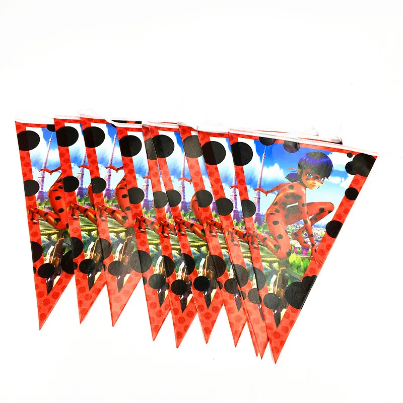 1pcs ladybug banner kids birthday party supplies ladybug theme party