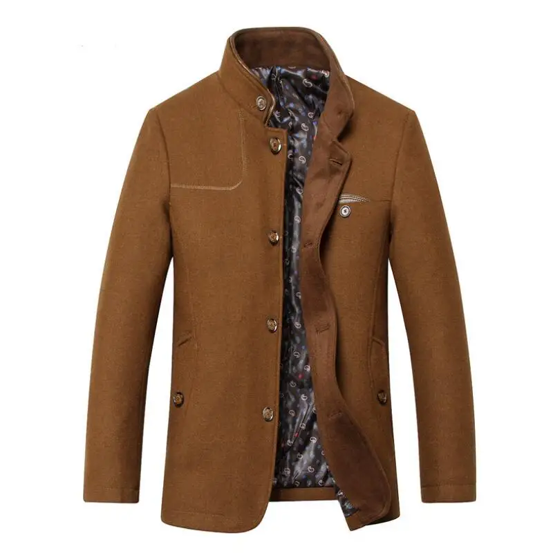 Wool Winter Coat Men mens Wool Military Coat New Men's